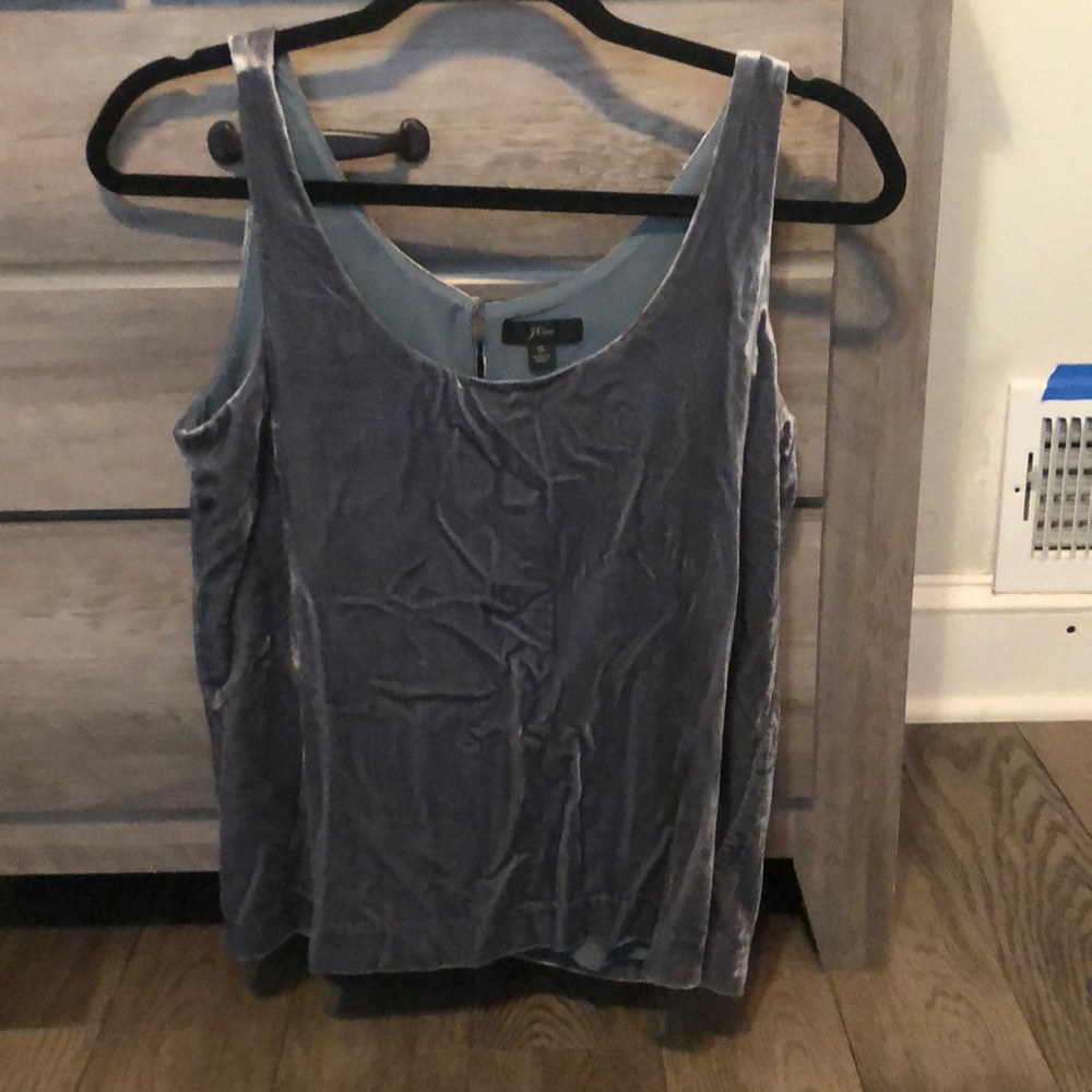 J crew velvet tank top